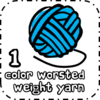 1 color of yarn required to crochet