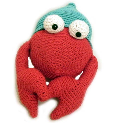 amigurumi crochet plush stuffed animal hermit crab pattern