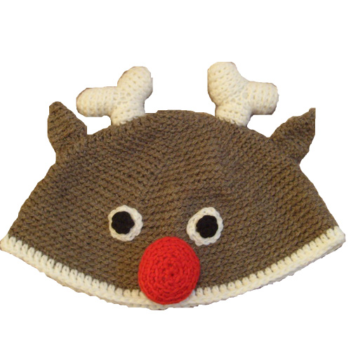Rudolph the Reindeer Hat Crochet Pattern
